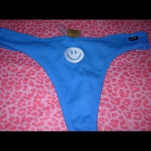 PINK Sexy Thong Smiley 😃 Face XL XXL NWT